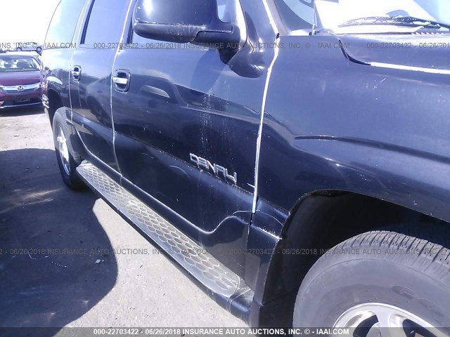 1GKFK66U96J149662 - 2006 GMC YUKON XL DENALI BLACK photo 6