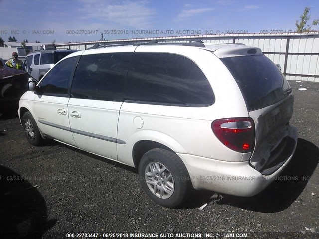 1B4GP44301B162817 - 2001 DODGE GRAND CARAVAN SPORT WHITE photo 3