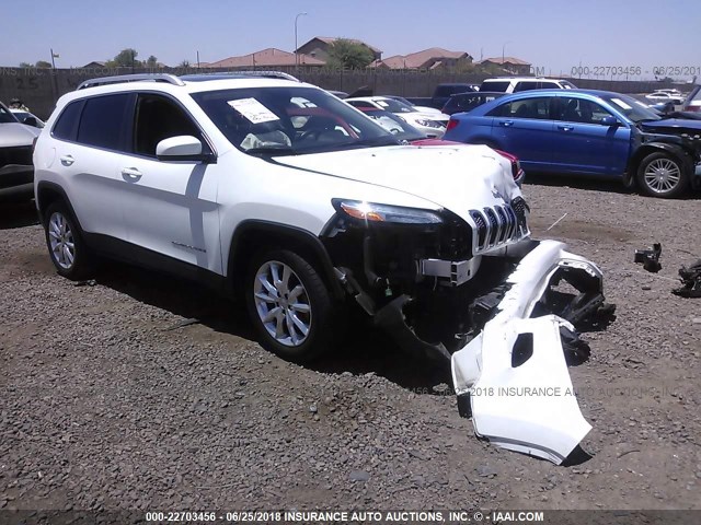 1C4PJLDB0FW732434 - 2015 JEEP CHEROKEE LIMITED WHITE photo 1