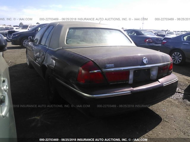 2MEFM74W21X684685 - 2001 MERCURY GRAND MARQUIS GS BURGUNDY photo 3