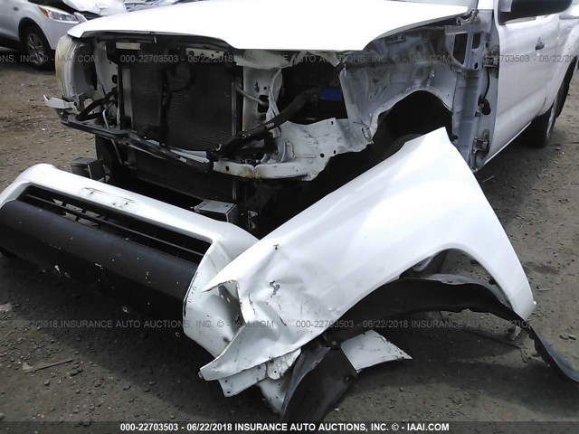 5TETX4CN4AZ744581 - 2010 TOYOTA TACOMA ACCESS CAB Weiß Foto 6