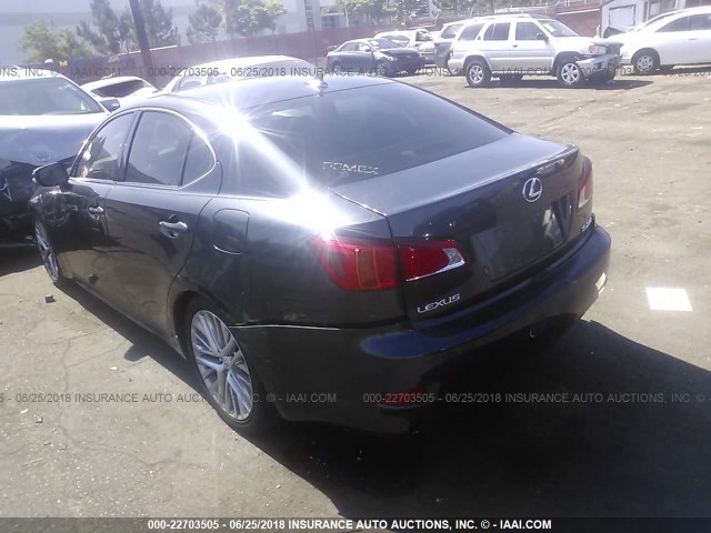 JTHBK262295096820 - 2009 LEXUS IS 250 BLACK photo 3