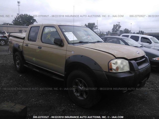 1N6ED27YX1C355000 - 2001 NISSAN FRONTIER CREW CAB XE/CREW CAB SE TAN photo 1