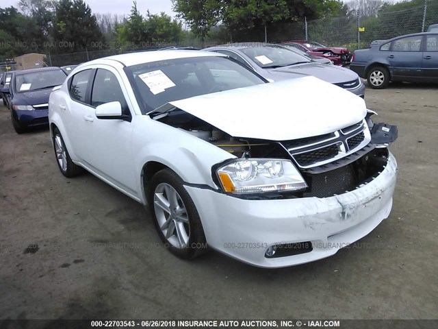 1B3BD1FG9BN593792 - 2011 DODGE AVENGER MAINSTREET WHITE photo 1