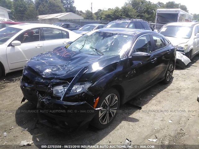 19XFC1F79GE036153 - 2016 HONDA CIVIC EXL BLACK photo 2