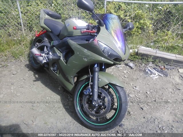 JYARJ06Y84A002382 - 2004 YAMAHA YZFR6 L GREEN photo 1