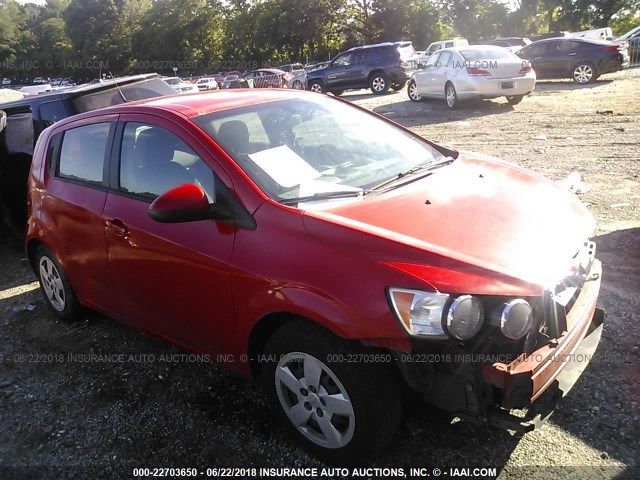 1G1JA6SH7E4117901 - 2014 CHEVROLET SONIC LS 红色 照片 1