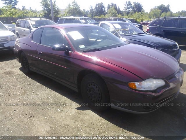 2G1WW12E7Y9191904 - 2000 CHEVROLET MONTE CARLO LS წითელი ფოტო 1