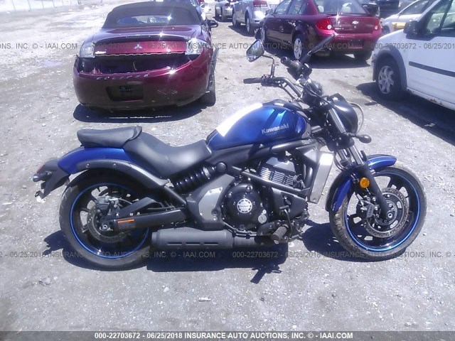 JKAENEB11GDA09669 - 2016 KAWASAKI EN650 B 蓝色 照片 8