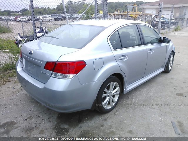 4S3BMCA69E3030833 - 2014 SUBARU LEGACY 2.5I Light Blue photo 4