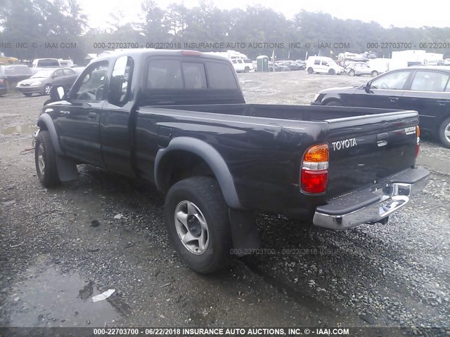 5TESN92N53Z276881 - 2003 TOYOTA TACOMA XTRACAB PRERUNNER შავი ფოტო 3