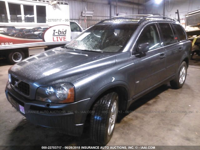 YV1CZ592451185086 - 2005 VOLVO XC90 GRAY photo 2