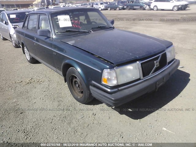 YV1AA8841M1432761 - 1991 VOLVO 240 GREEN photo 1