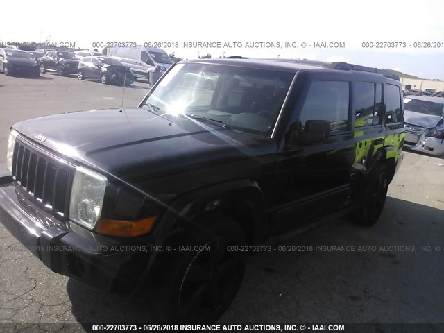 1J8HG48K86C229540 - 2006 JEEP COMMANDER BLACK photo 2