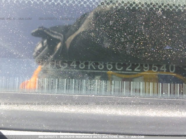 1J8HG48K86C229540 - 2006 JEEP COMMANDER BLACK photo 9