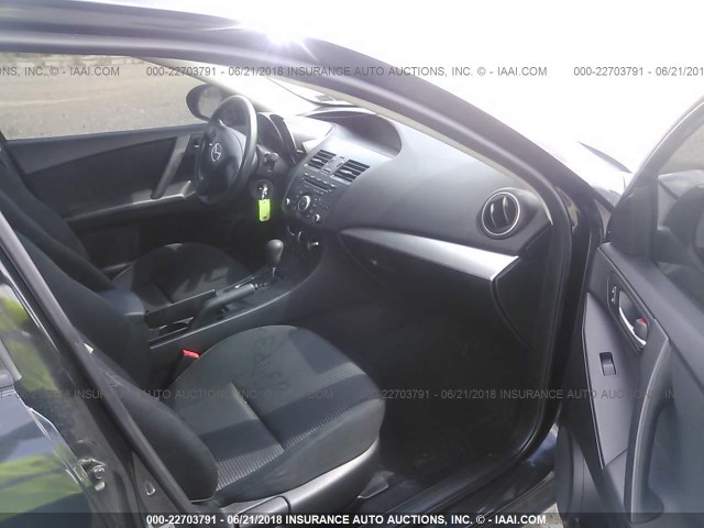 JM1BL1UF9C1611650 - 2012 MAZDA 3 I BLACK photo 5