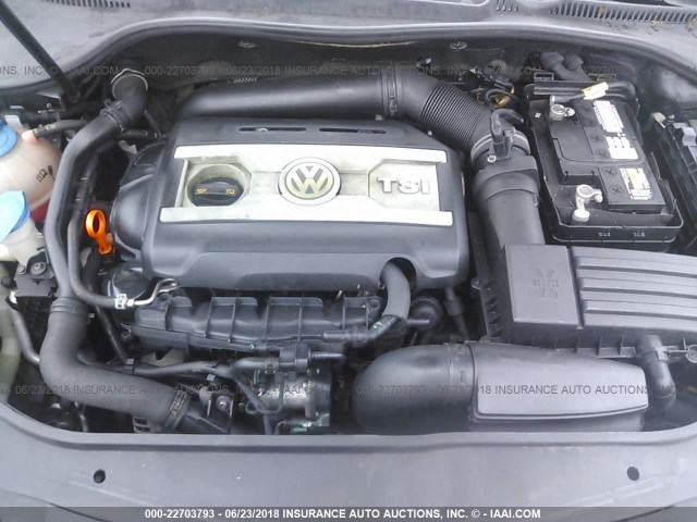3VWRA71K88M186065 - 2008 VOLKSWAGEN JETTA WOLFSBURG 黑色 照片 10