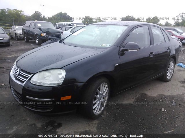 3VWRA71K88M186065 - 2008 VOLKSWAGEN JETTA WOLFSBURG BLACK photo 2