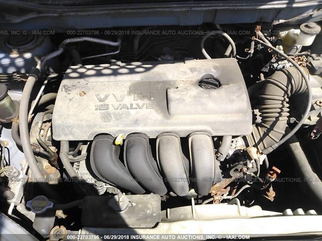 2T1LR32E73C119915 - 2003 TOYOTA COROLLA MATRIX XR BLUE photo 10