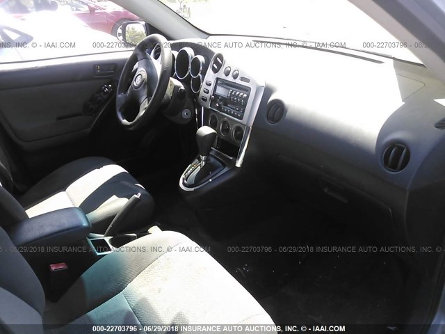 2T1LR32E73C119915 - 2003 TOYOTA COROLLA MATRIX XR BLUE photo 5