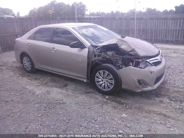 4T1BF1FK6DU259270 - 2013 TOYOTA CAMRY L/SE/LE/XLE 金色 照片 1