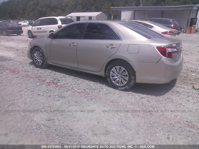 4T1BF1FK6DU259270 - 2013 TOYOTA CAMRY L/SE/LE/XLE 金色 照片 3