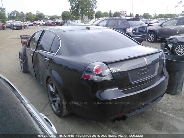 6G2EC57Y39L206213 - 2009 PONTIAC G8 GT BLACK photo 3