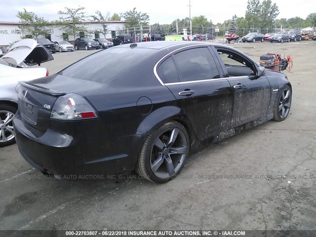 6G2EC57Y39L206213 - 2009 PONTIAC G8 GT BLACK photo 4