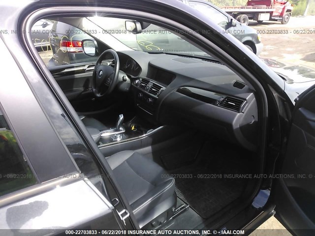 5UXWX9C54E0D23297 - 2014 BMW X3 XDRIVE28I BLACK photo 5