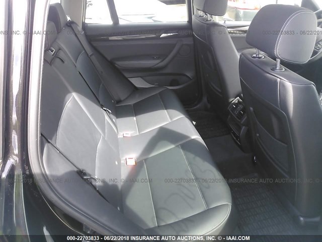 5UXWX9C54E0D23297 - 2014 BMW X3 XDRIVE28I BLACK photo 8