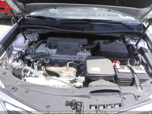 4T4BF1FK0DR280542 - 2013 TOYOTA CAMRY L/SE/LE/XLE 银色 照片 10