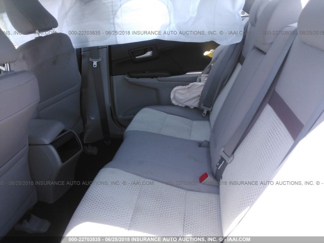 4T4BF1FK0DR280542 - 2013 TOYOTA CAMRY L/SE/LE/XLE 银色 照片 8