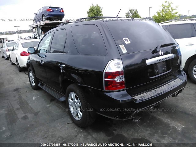 2HNYD18994H561874 - 2004 ACURA MDX TOURING BLACK photo 3