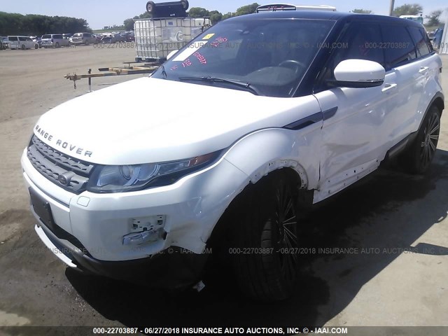 SALVP2BG8DH787397 - 2013 LAND ROVER RANGE ROVER EVOQU PURE PLUS WHITE photo 6