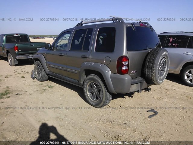 1J4GL38K76W251336 - 2006 JEEP LIBERTY RENEGADE GRAY photo 3