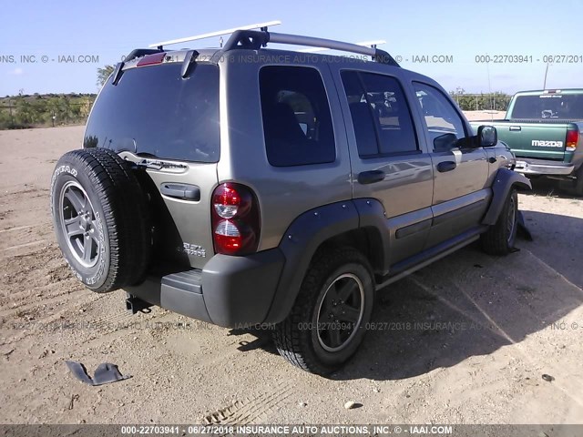 1J4GL38K76W251336 - 2006 JEEP LIBERTY RENEGADE GRAY photo 4