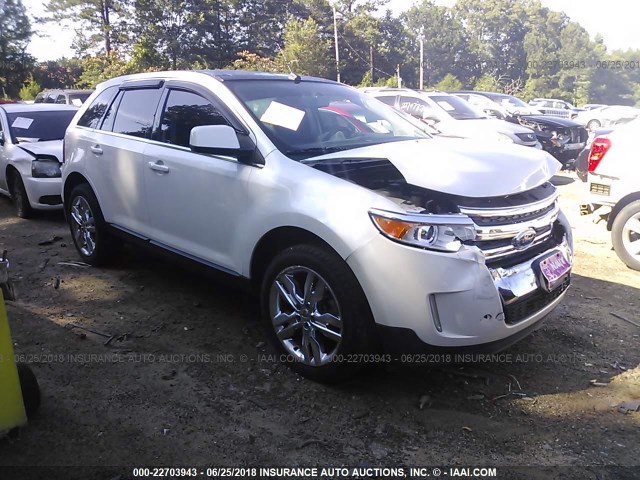 2FMDK3KC4BBA32211 - 2011 FORD EDGE LIMITED WHITE photo 1