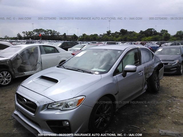 JF1VA1B69H9835263 - 2017 SUBARU WRX SILVER photo 2