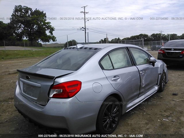 JF1VA1B69H9835263 - 2017 SUBARU WRX SILVER photo 4