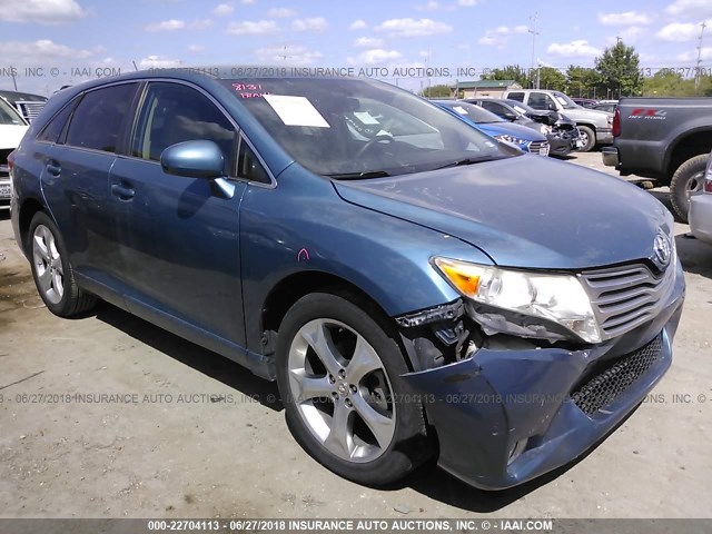 4T3ZK3BBXAU030878 - 2010 TOYOTA VENZA BLUE photo 1