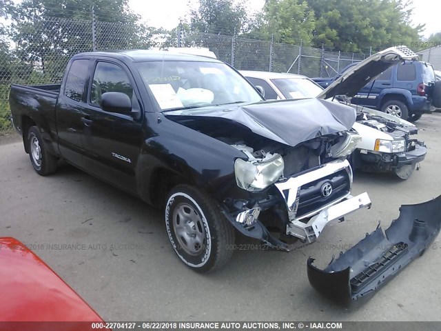 5TETX22N57Z446877 - 2007 TOYOTA TACOMA ACCESS CAB Schwarz Foto 1