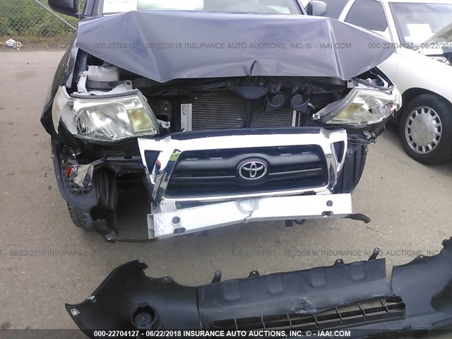 5TETX22N57Z446877 - 2007 TOYOTA TACOMA ACCESS CAB Schwarz Foto 6