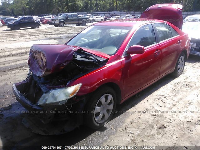 4T1BE46KX8U196846 - 2008 TOYOTA CAMRY CE/LE/XLE/SE RED photo 2