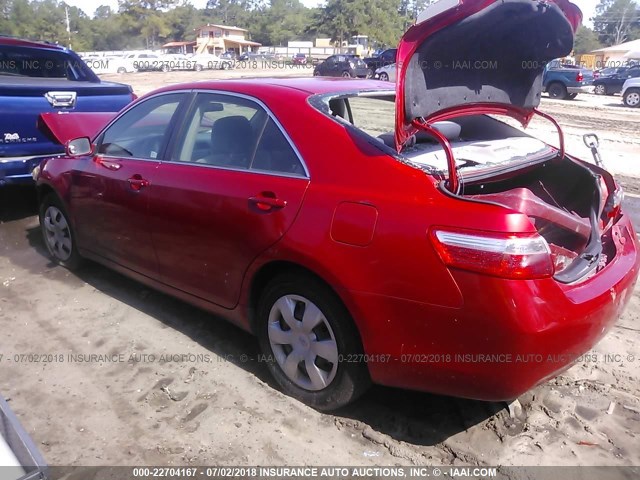 4T1BE46KX8U196846 - 2008 TOYOTA CAMRY CE/LE/XLE/SE RED photo 3