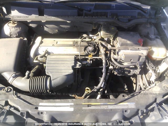 1G8AJ52F13Z140682 - 2003 SATURN ION LEVEL 2 SILVER photo 10