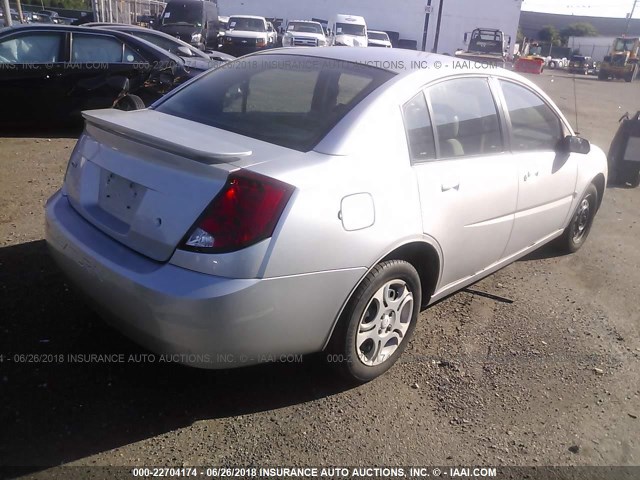 1G8AJ52F13Z140682 - 2003 SATURN ION LEVEL 2 SILVER photo 4