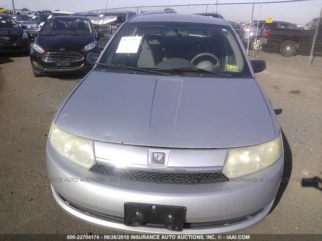 1G8AJ52F13Z140682 - 2003 SATURN ION LEVEL 2 SILVER photo 6