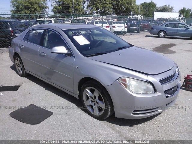 1G1ZH57B98F210571 - 2008 CHEVROLET MALIBU 1LT ვერცხლისფერი ფოტო 1