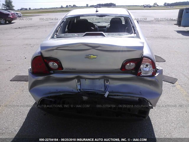 1G1ZH57B98F210571 - 2008 CHEVROLET MALIBU 1LT ვერცხლისფერი ფოტო 6