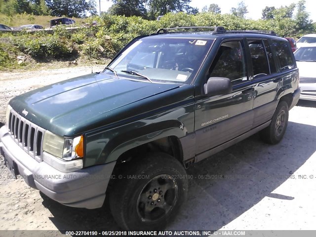 1J4GZ58S7VC535978 - 1997 JEEP GRAND CHEROKEE LAREDO/TSI GREEN photo 2